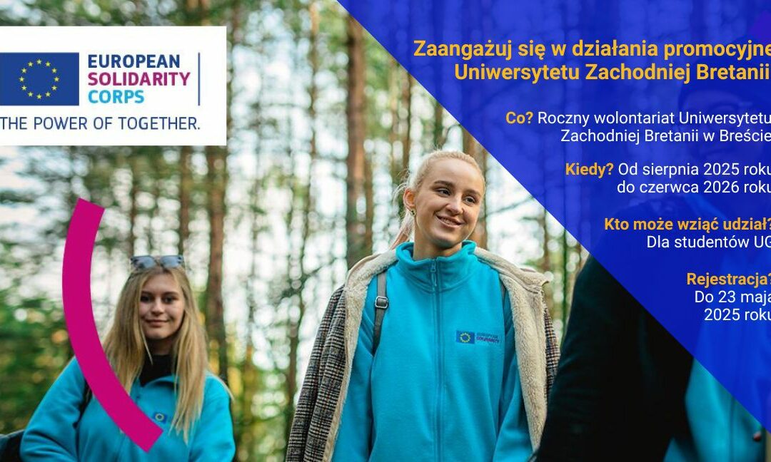 Zaangażuj się w działania promocyjne na Uniwersytecie Zachodniej Bretanii!